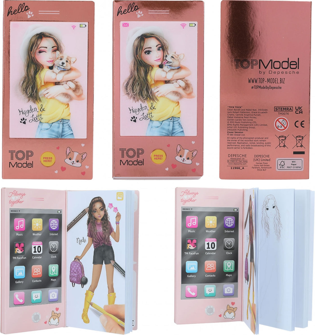 TOPModel Mini Colouring Book With Sound