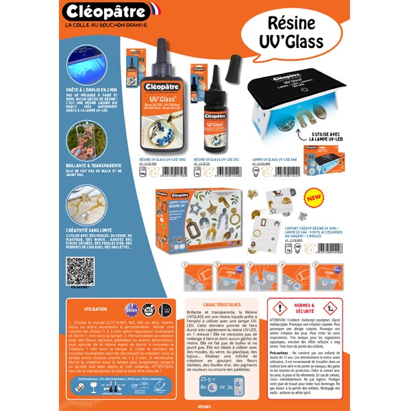 Cleopatre UV Resin - Glass Finish 100g