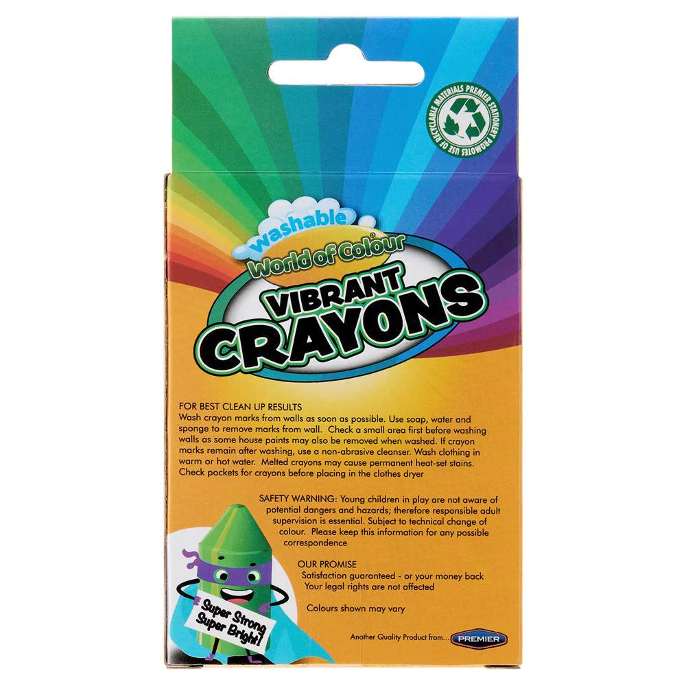 World of Colour Box 24 Wax Crayons
