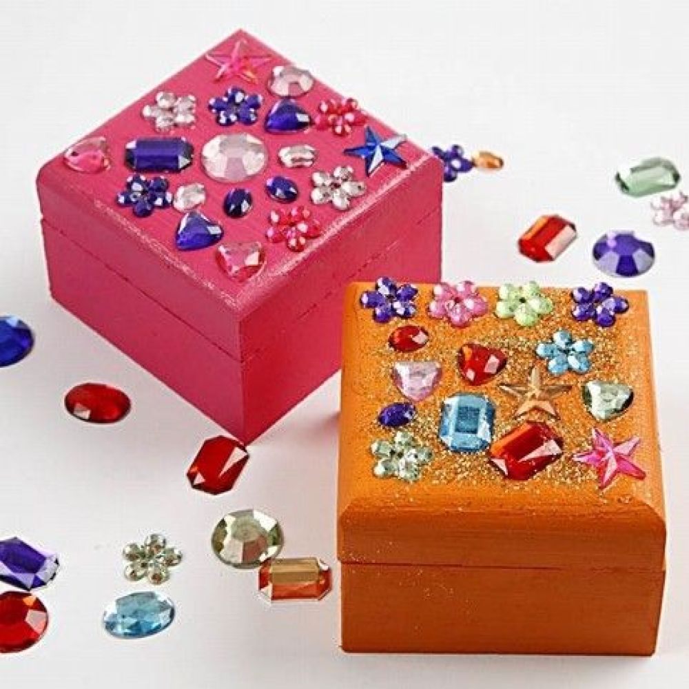 Jewellery Box 6x6x3.5 cm (2 Pack)