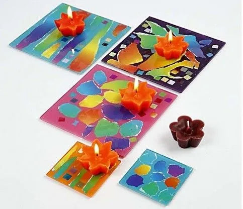 Foil Mosaic Tiles, size 10x10 mm, approx. 6875 pc,