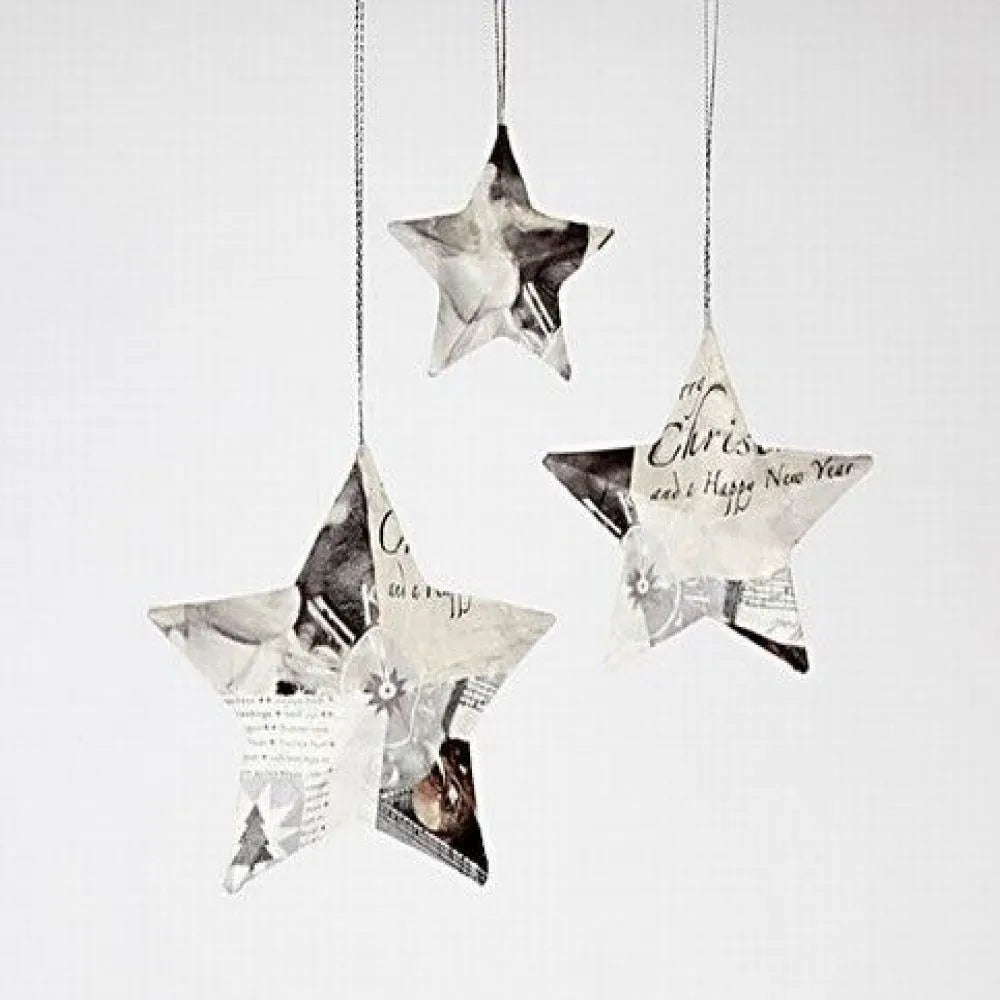 Stars papier-mâché (6 pcs)