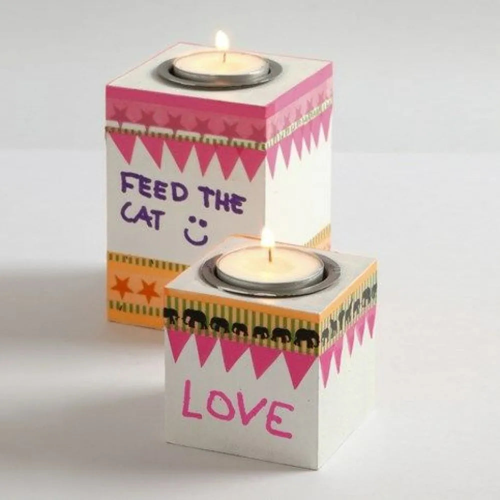 Creativ DIY Tea Light Holder - 6x6cm