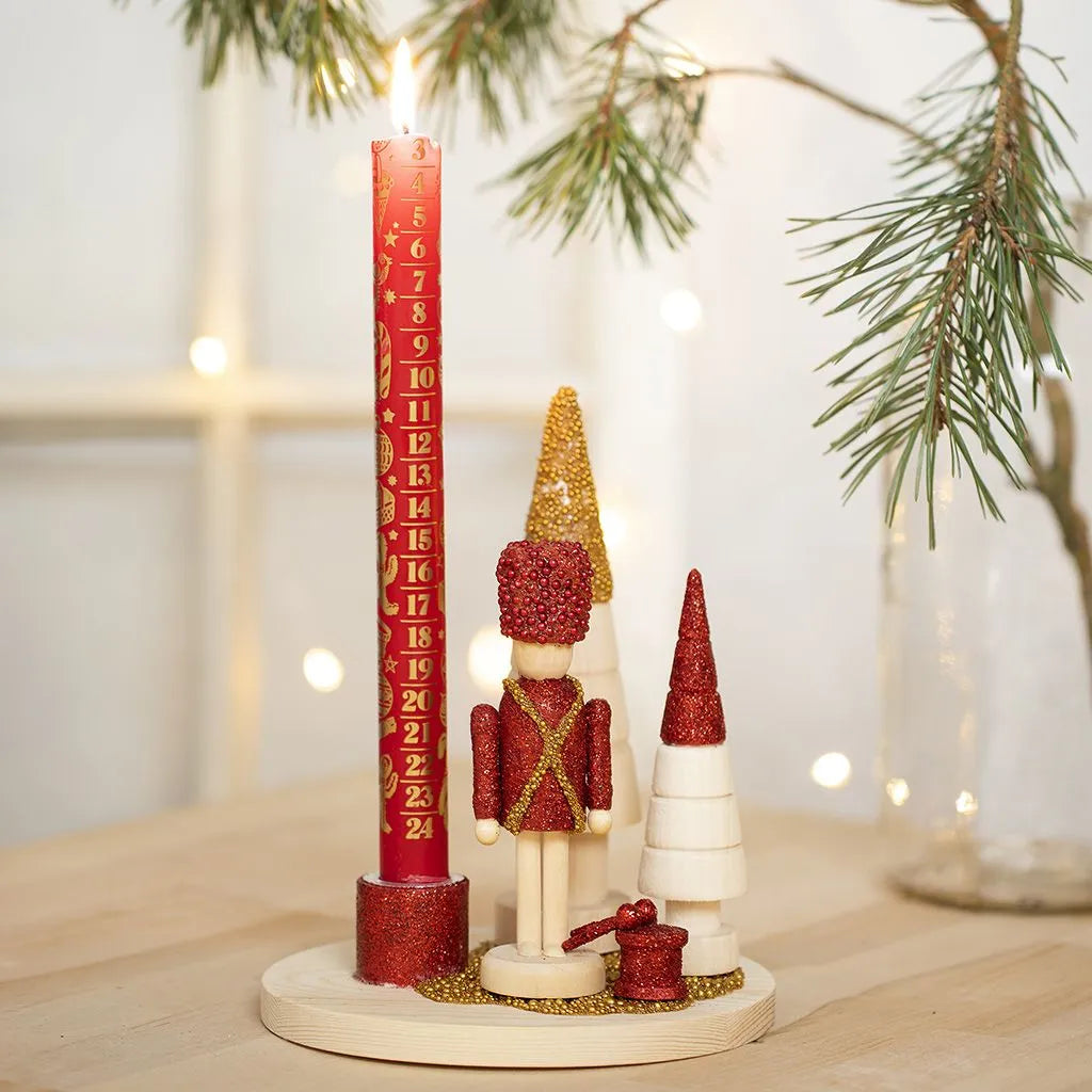 Wooden Drummer Boy Figure