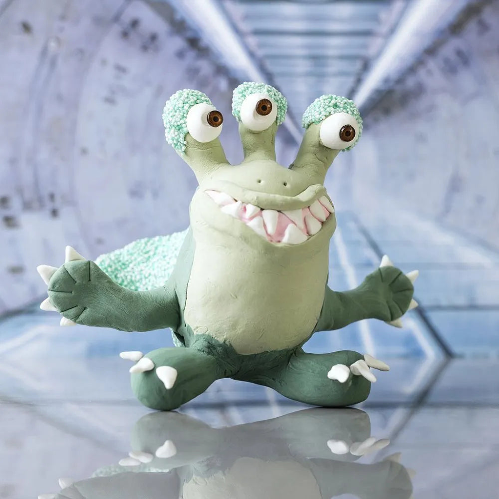 Mini Craft Kit Clay Modelling Monster Lulu Light Green