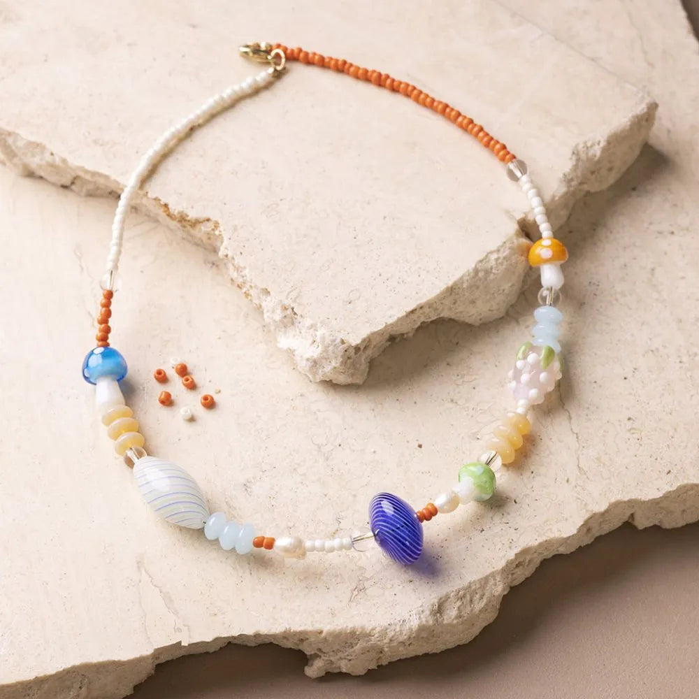 Mini Craft Kit Jewellery Colourful Chunky Necklace