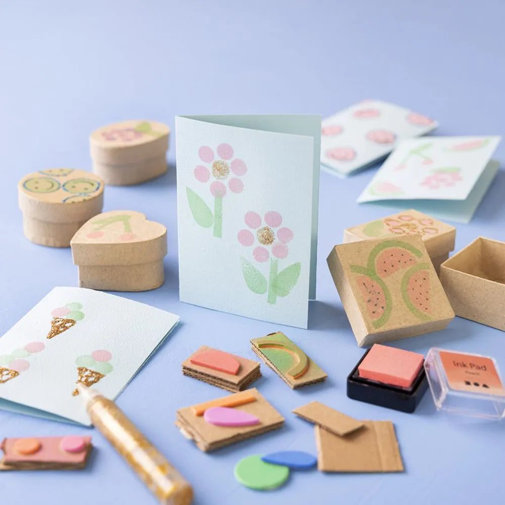 Craft Kit Foam Printing - Decorated Boxes & Cards