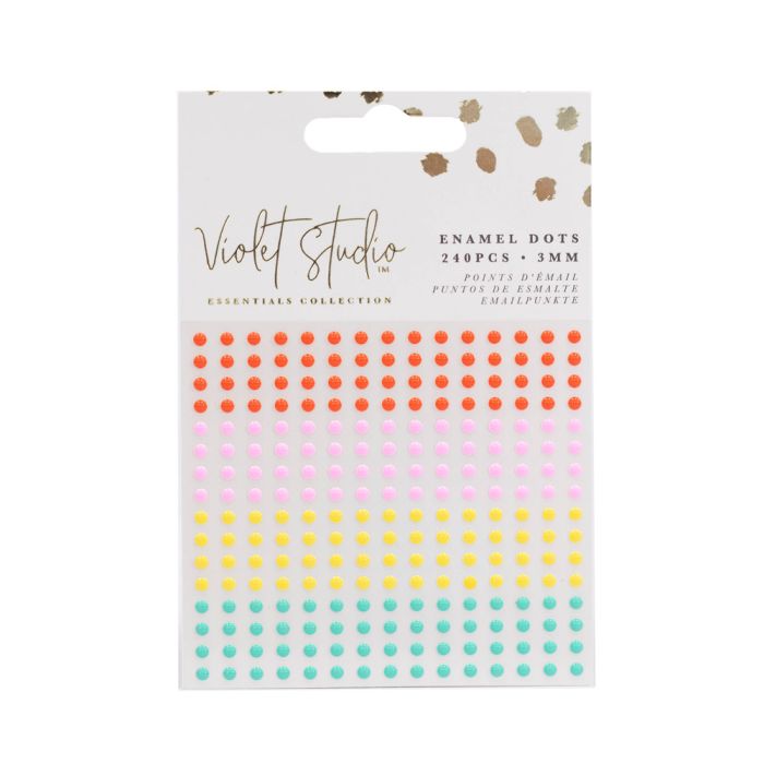 Violet Studio Enamel Dots - Brights - 240 Piece