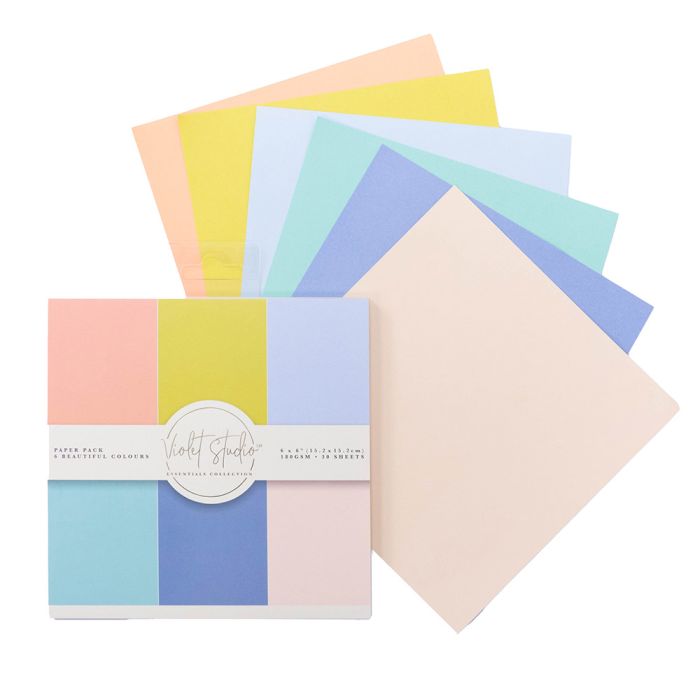 Violet Studio 6" x 6" Double Sided Paper Pad - Pastels