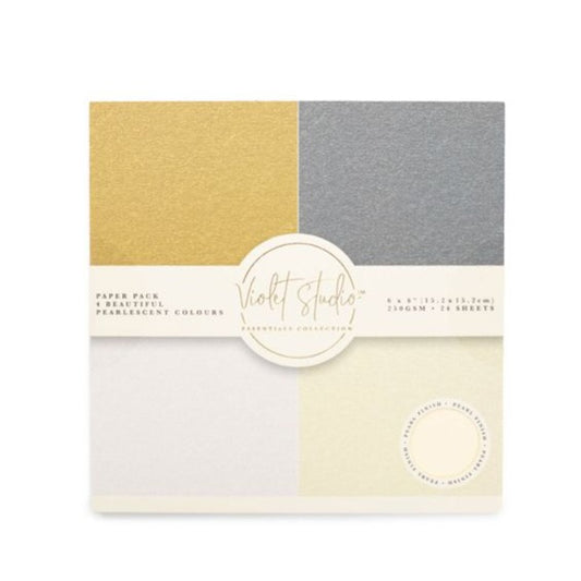 Violet Studio 6" x 6" Double Sided Paper Pad - Pearlescent