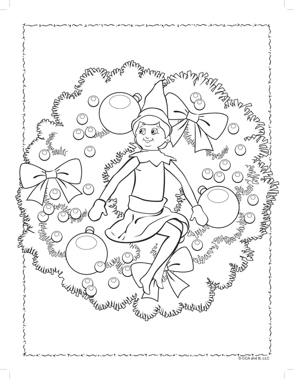 Elf on the Shelf Bubble Sticker Book