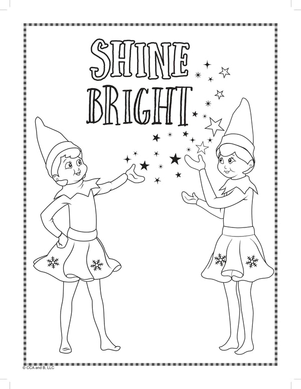 Elf on the Shelf Bubble Sticker Book