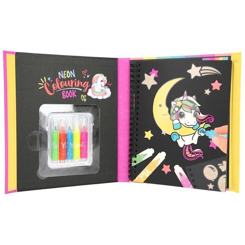 Ylvi Neon Colouring Book Set