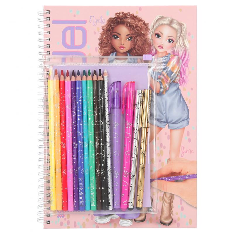 TOPModel Colouring Book With Pen Set