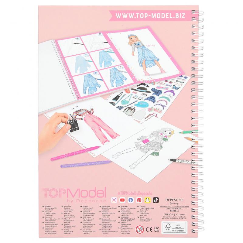 TOPModel Colouring Book With Pen Set