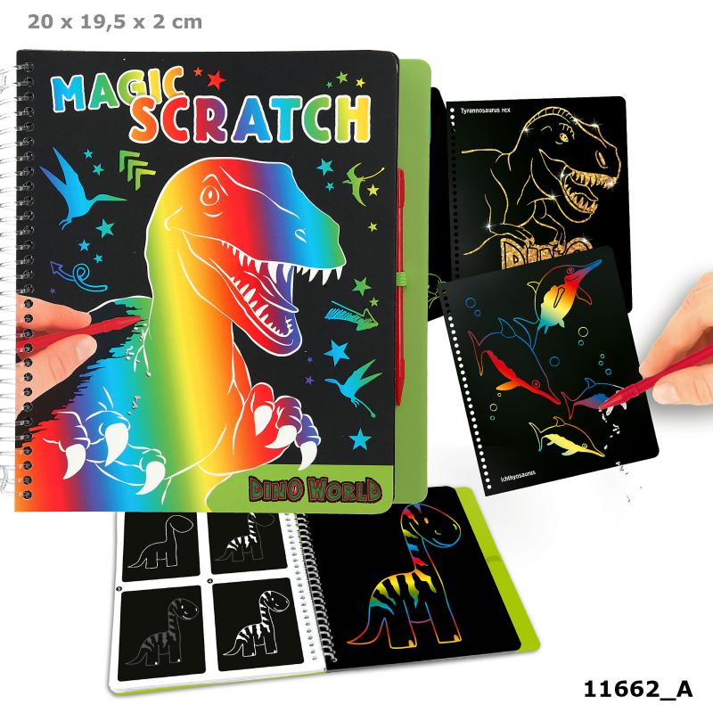 Dino World Mini Magic-Scratch Book