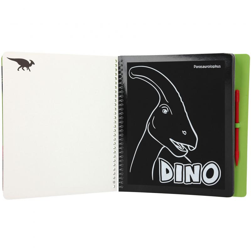Dino World Mini Magic-Scratch Book