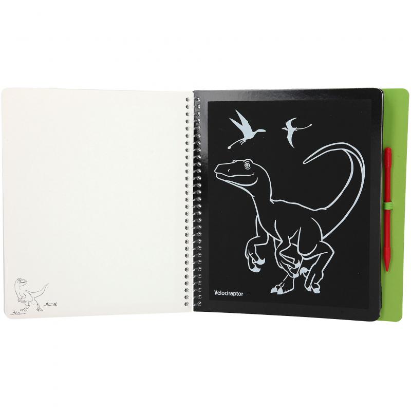 Dino World Mini Magic-Scratch Book