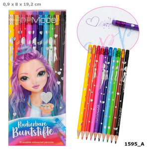 TopModel Erasable Colouring Pencils