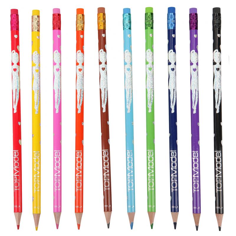 TopModel Erasable Colouring Pencils