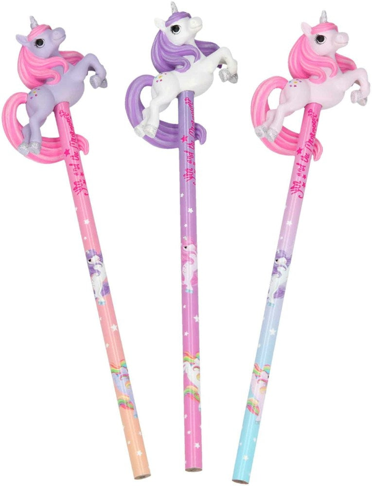 Ylvi & the Minimoomis Pencil w 3D Unicorn Figu