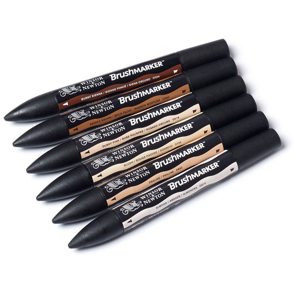 Winsor & Newton Brushmarker 6 Skin Tones