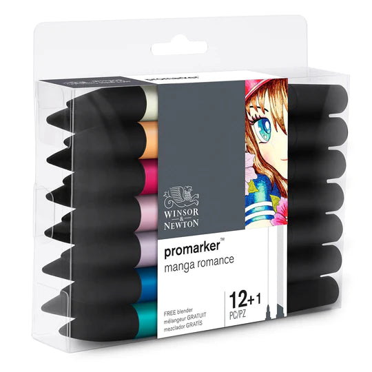 Winsor & Newton Promarker 12+1 Manga Romance