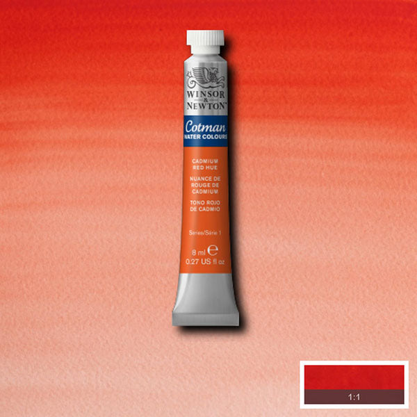 Cotman Water Colours Cadium Red Hue 8ml