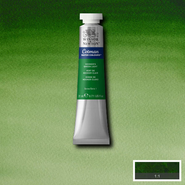 Cotman Watercolour Hooker's Green Light 21ml
