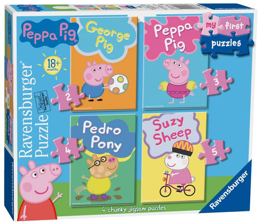Peppa Pig My First Puzzles 2,3,4 & 5 Piece Jigsaw