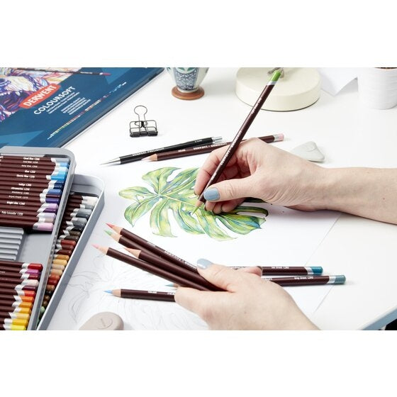 Derwent Coloursoft Pencils 12 Tin