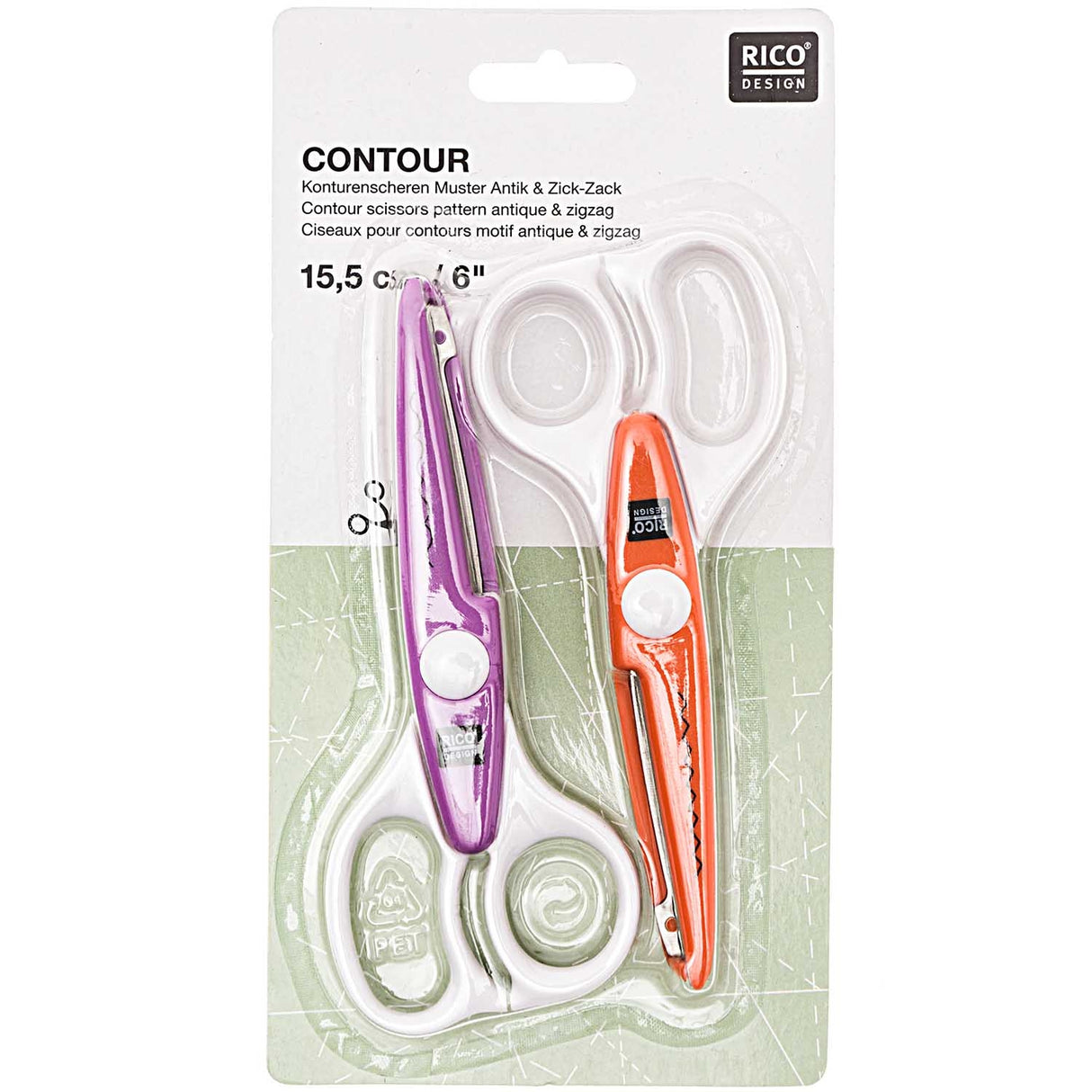 Rico Design contour scissors set 2 pieces