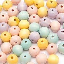 Wooden Beads - Rico Design - multicolor, 14 mm, 25 pcs.