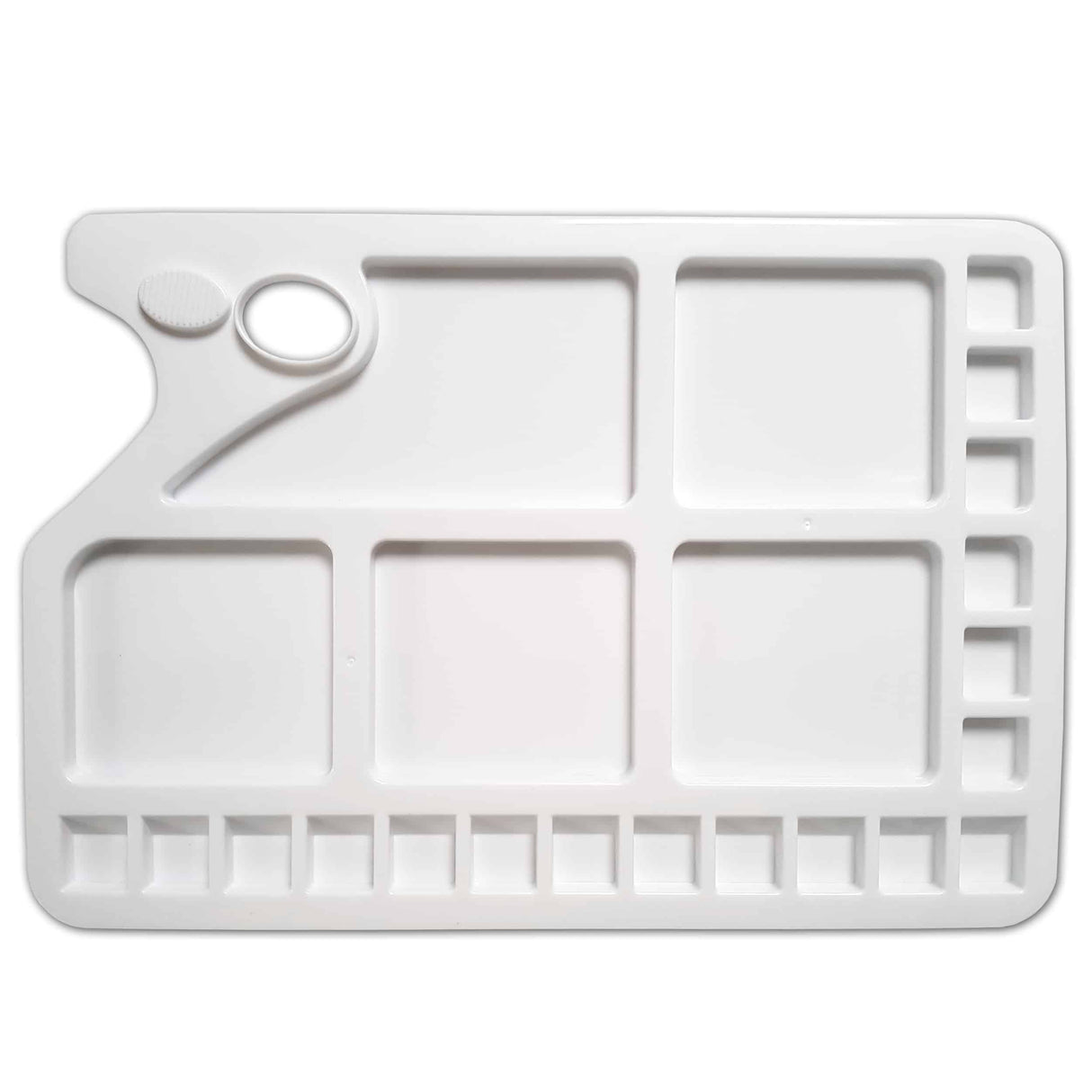 Zieler Rectangular Plastic Paint Palette - 23 Well