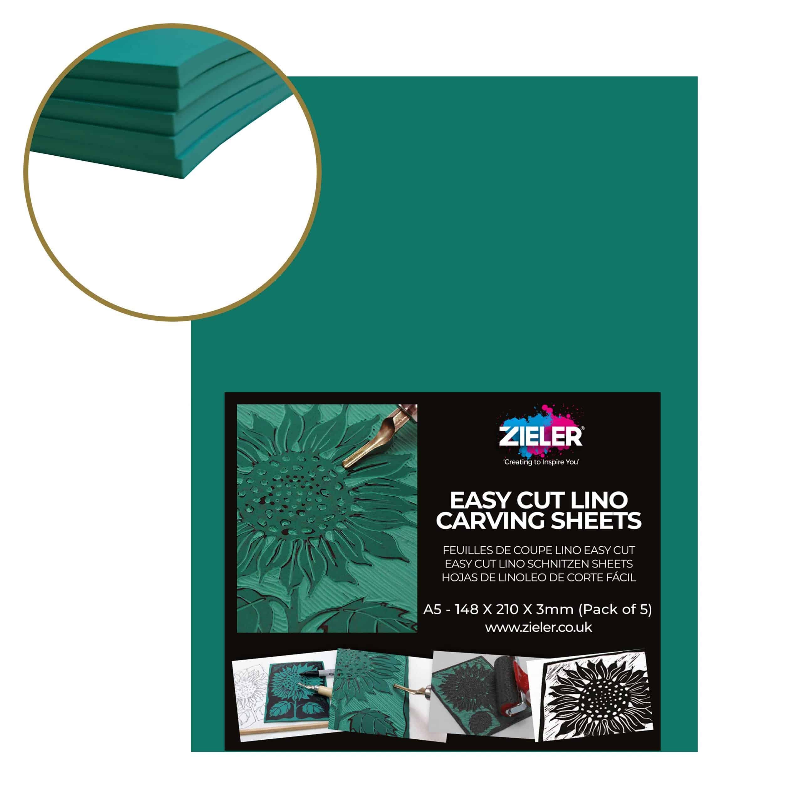 Soft cut lino 5 sheets 3mm x 150mm x 210mm (A5