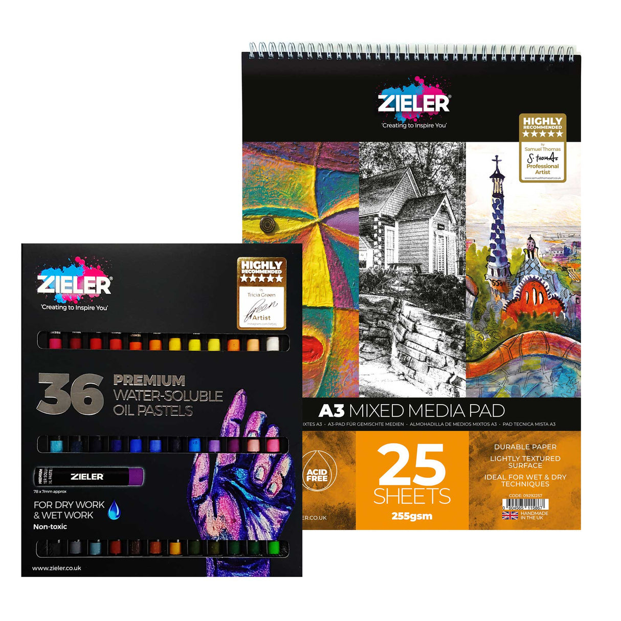 Oil Pastels Starter Set (A4 Pad)