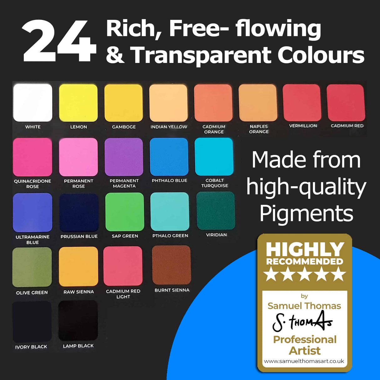 Zieler Complete Watercolour Painting 24 Set