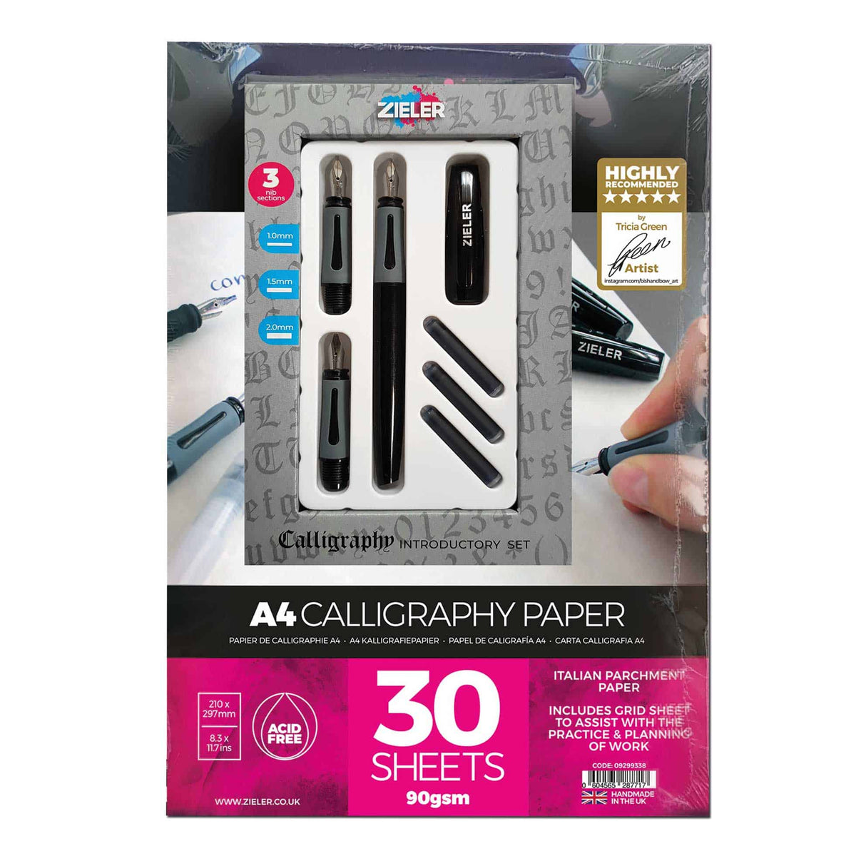 Introductory Calligraphy Starter Set with A4 Calligraphy Pad