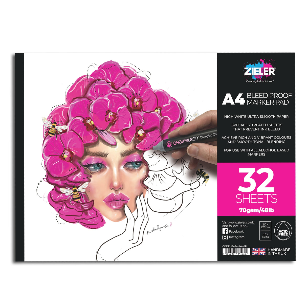 Zieler A4 Marker Pad - 32 Sheets