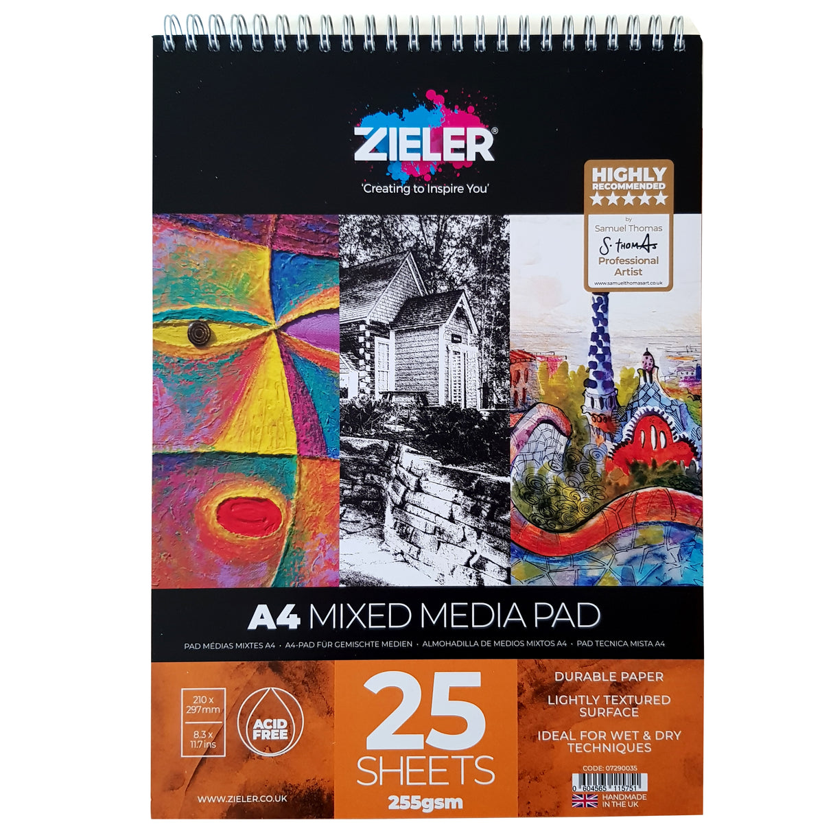A4 25 sheets Mixed Media Pad