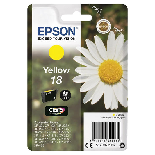 Epson 18 Inkjet Cartridge Daisy Yellow