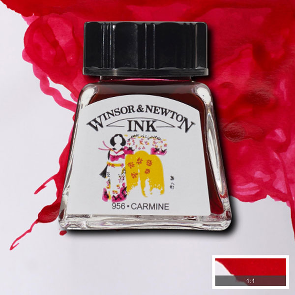 Winsor & Newton - Drawing Ink - 14ml Carmine