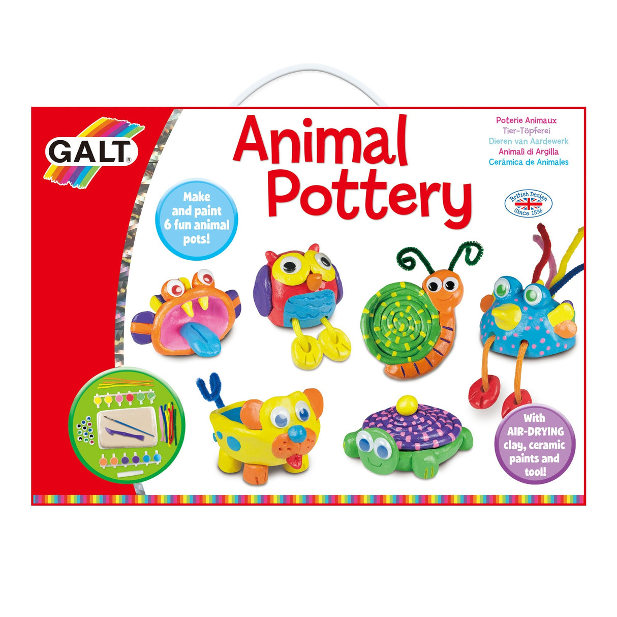 GALT Crafty Case - Animal Pottery