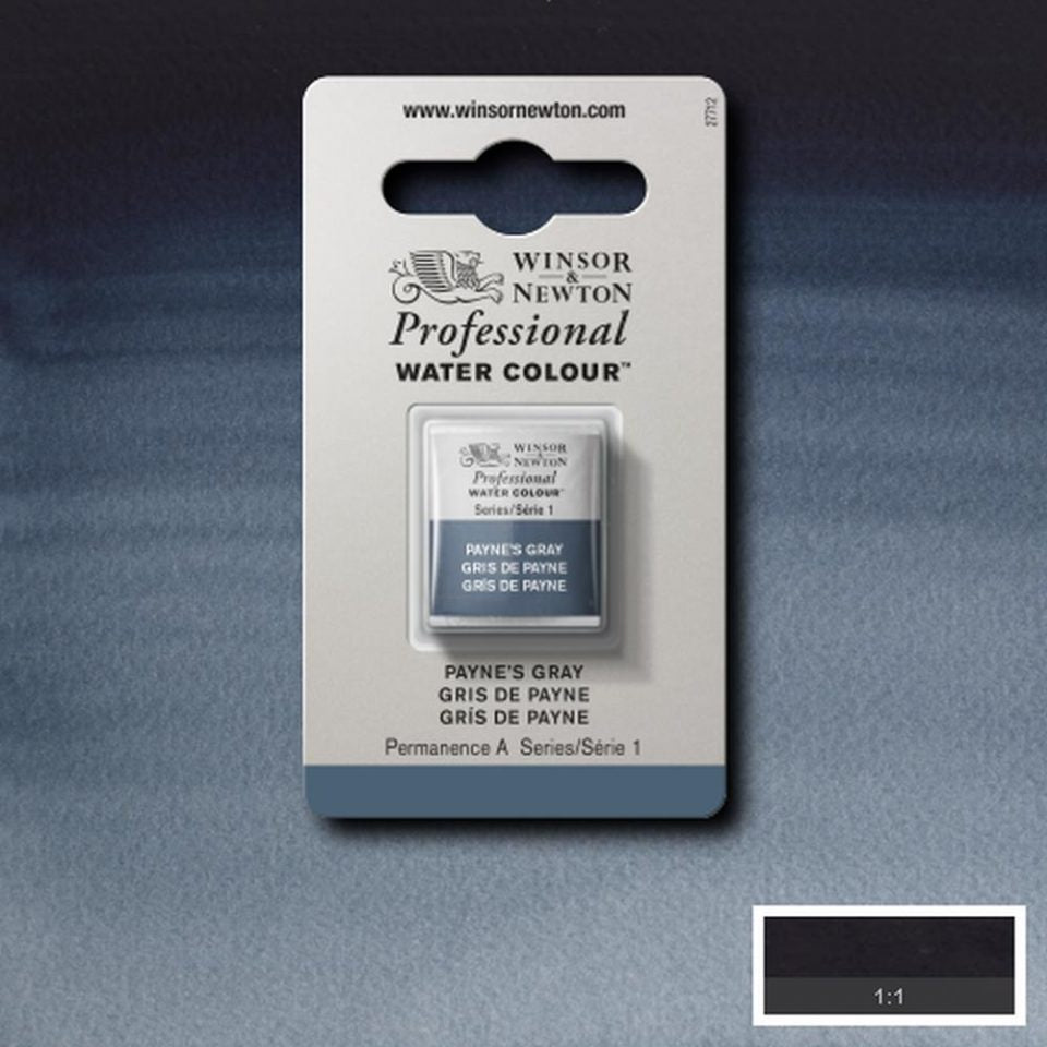 Paynes Grey Half Pan - S1 Professional Watercolour