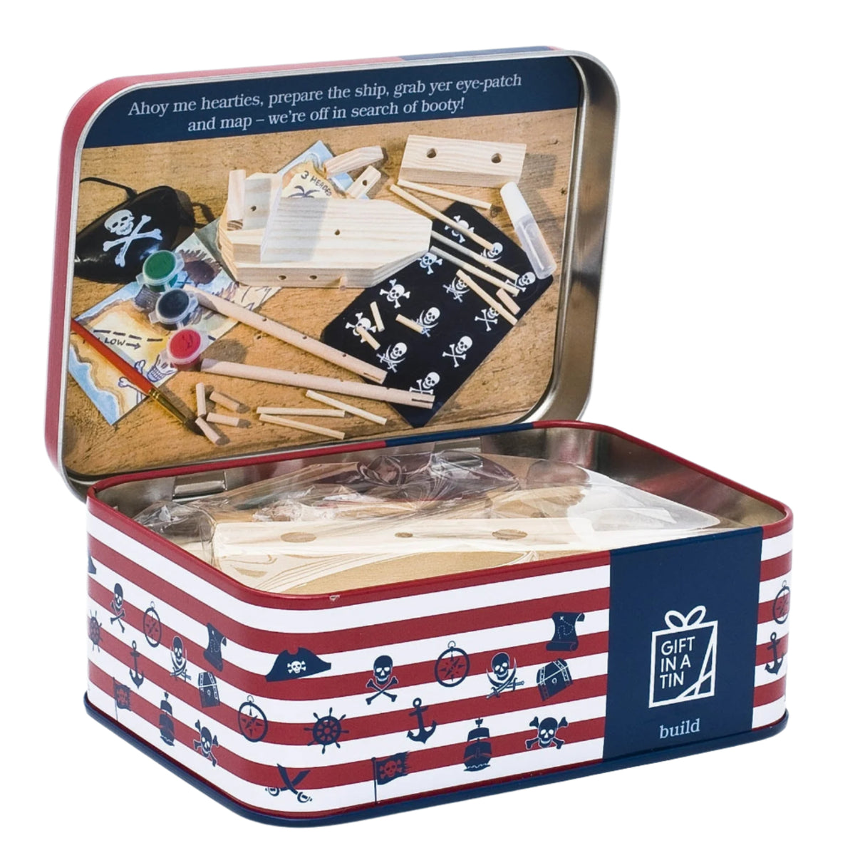Gift in a Tin - Pirate Ship in a Tin