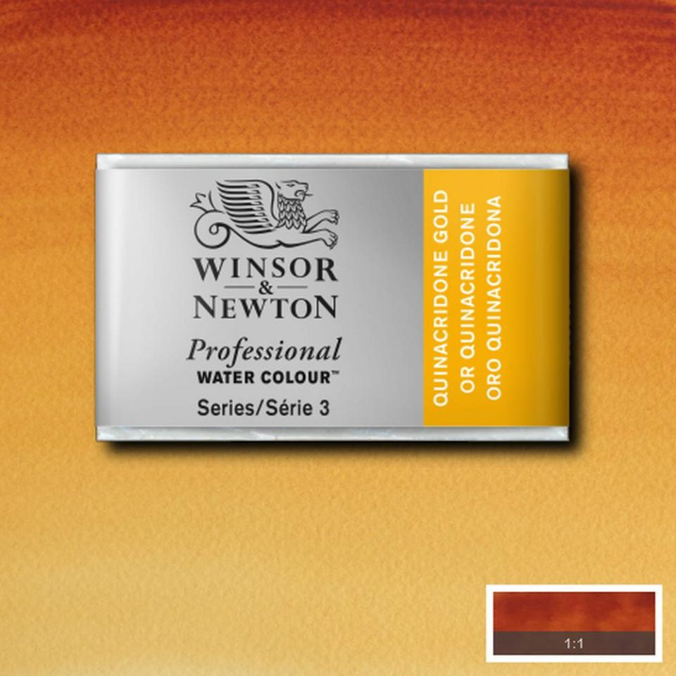 Quinacridone Gold Whole Pan - S3 Professional Watercolour