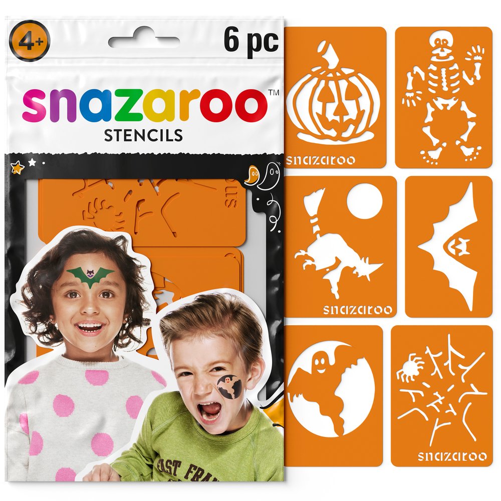 Snazaroo - 6 Stencils - Halloween