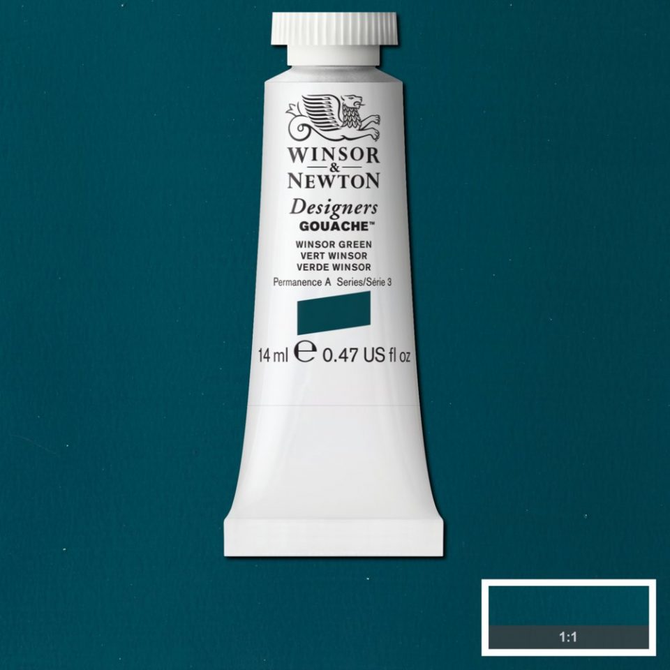 14ml Winsor Green - Designers Gouache