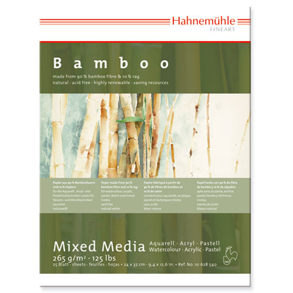 Hahnemuehle - Bamboo Mixed Media Pad - 265gsm 8 x 10.5cm