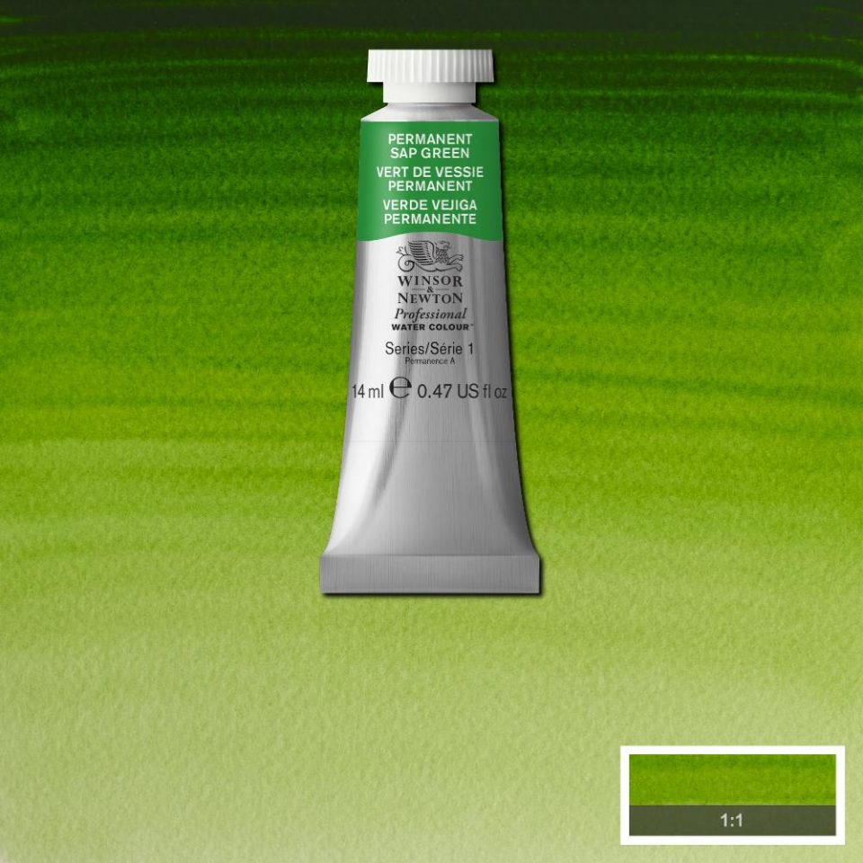 Permanent Sap Green 14ml - S1 Professional Watercolour